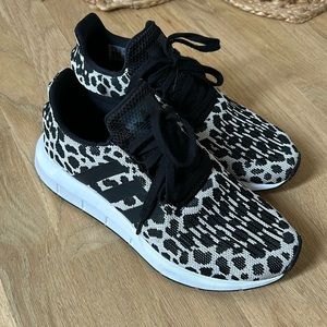Adidas leopard print running shoes